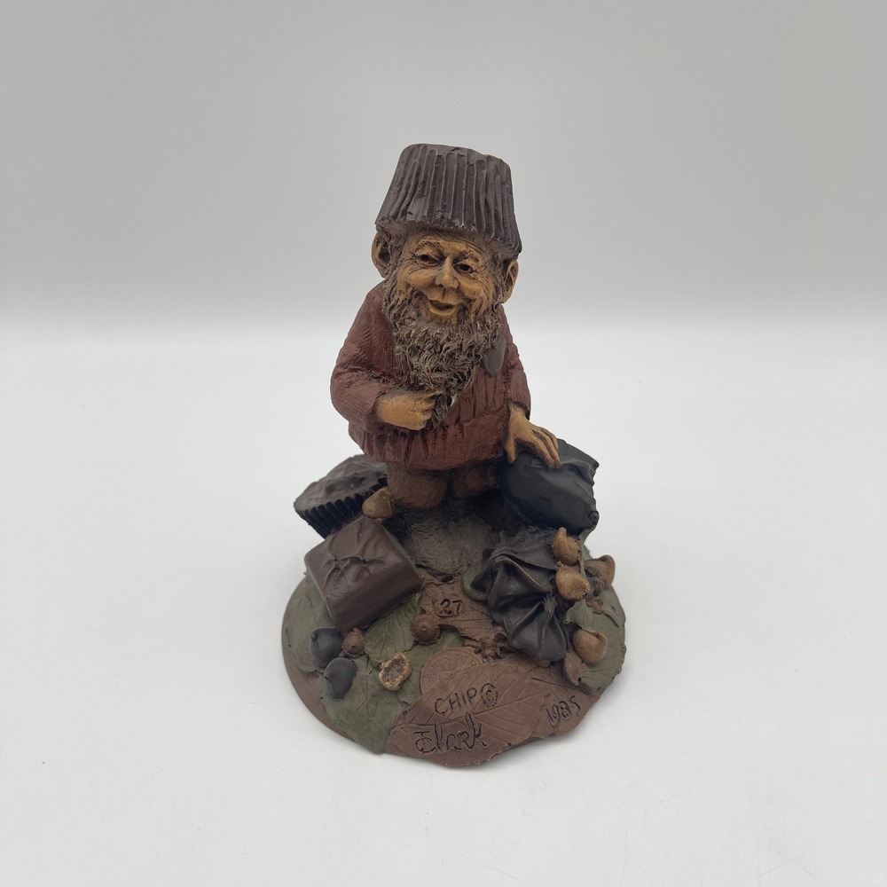 Tom Clark Gnome Chip  1985 Cairn Studio COA # 27 SIGNED ORIGINAL BOX & PRICE TAG